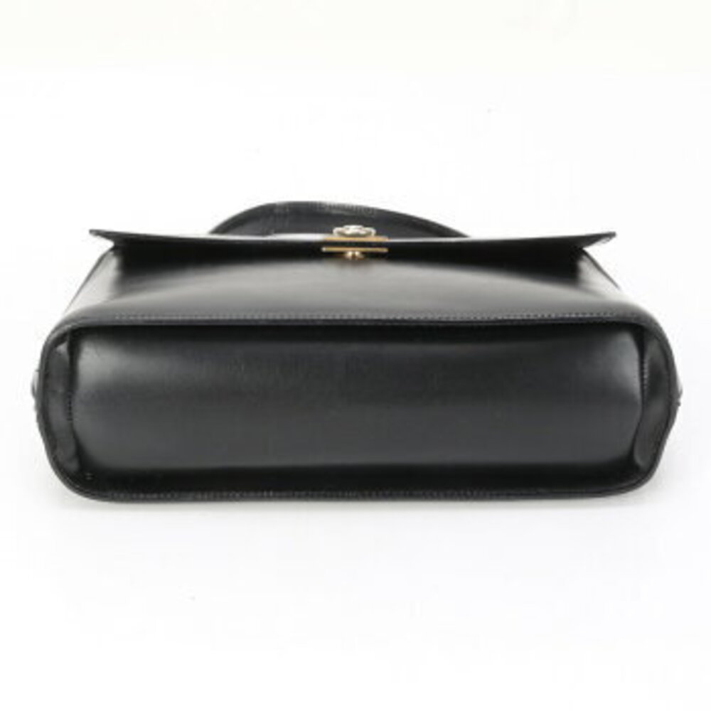 Celine top handle leather handbag tote shoulder bag black MME - Picture 8 of 14